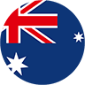 australia flag circle