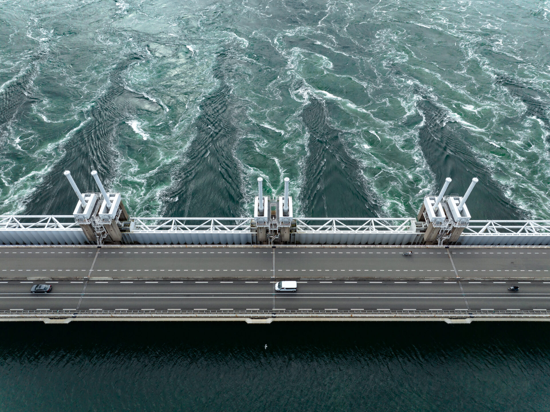 Eastern Scheldt Storm Surge Barrier in the Netherlands