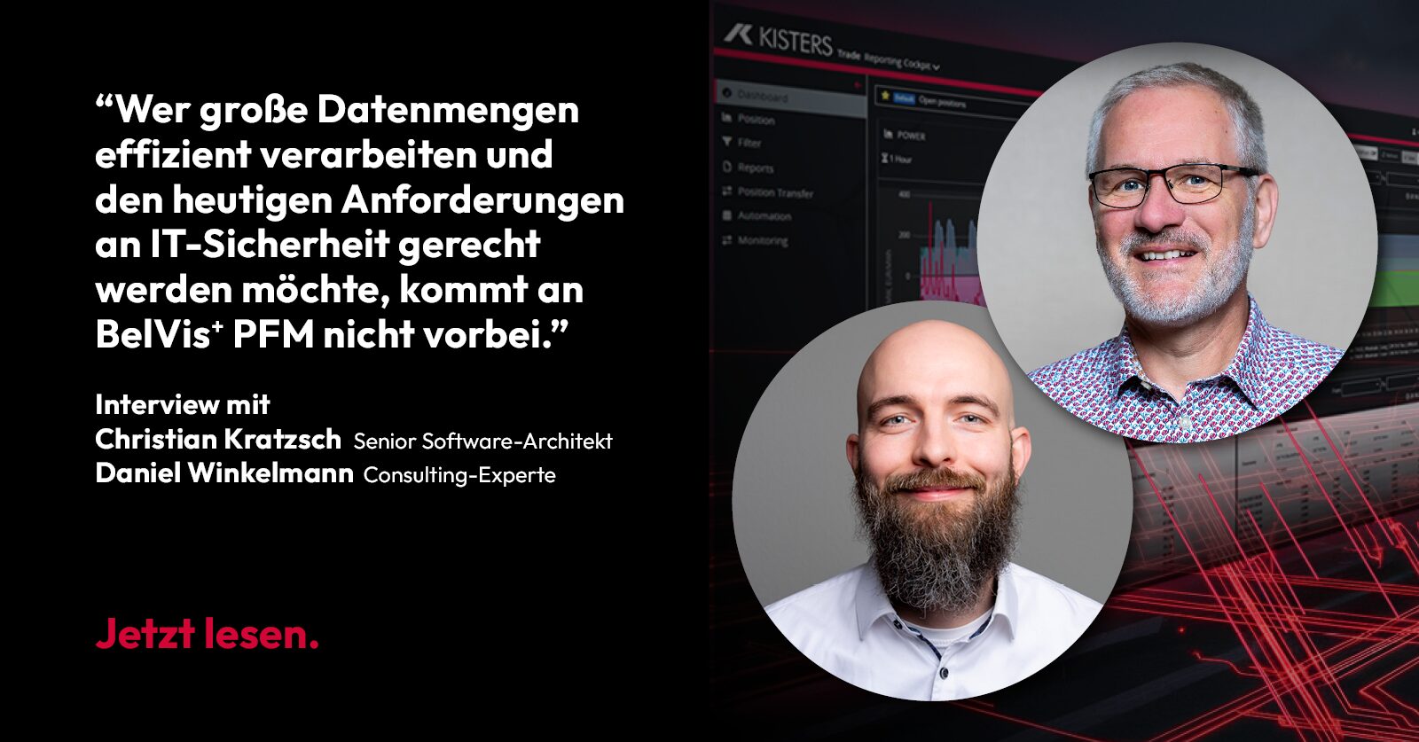 Christian Kratzsch, Senior Software-Architekt, und Daniel Winkelmann, Consulting-Experte, erklären im Interview, womit BelVis<sup>+</sup> PFM punktet.