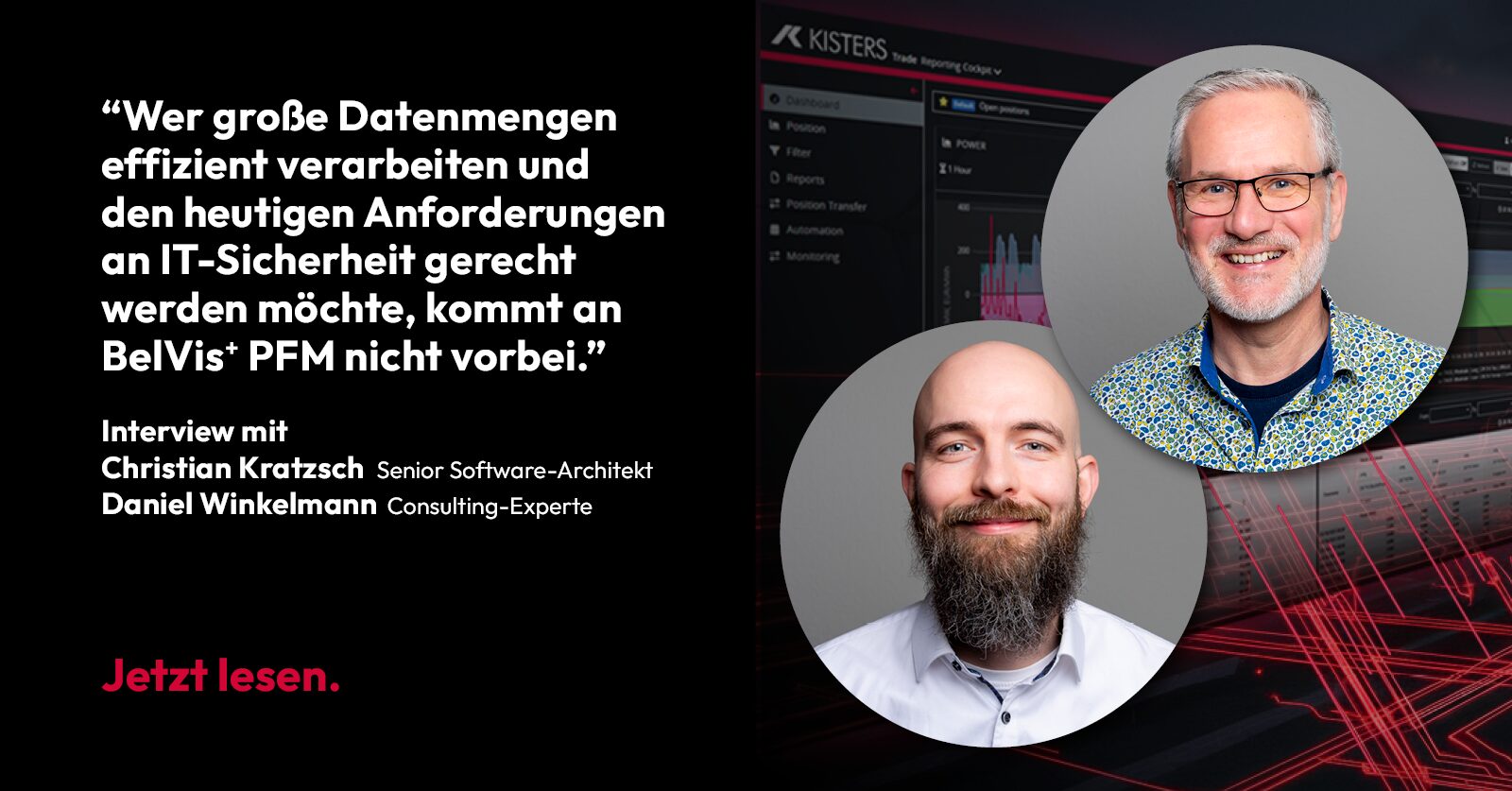 Christian Kratzsch, Senior Software-Architekt, und Daniel Winkelmann, Consulting-Experte, erklären im Interview, womit BelVis<sup>+</sup> PFM punktet.